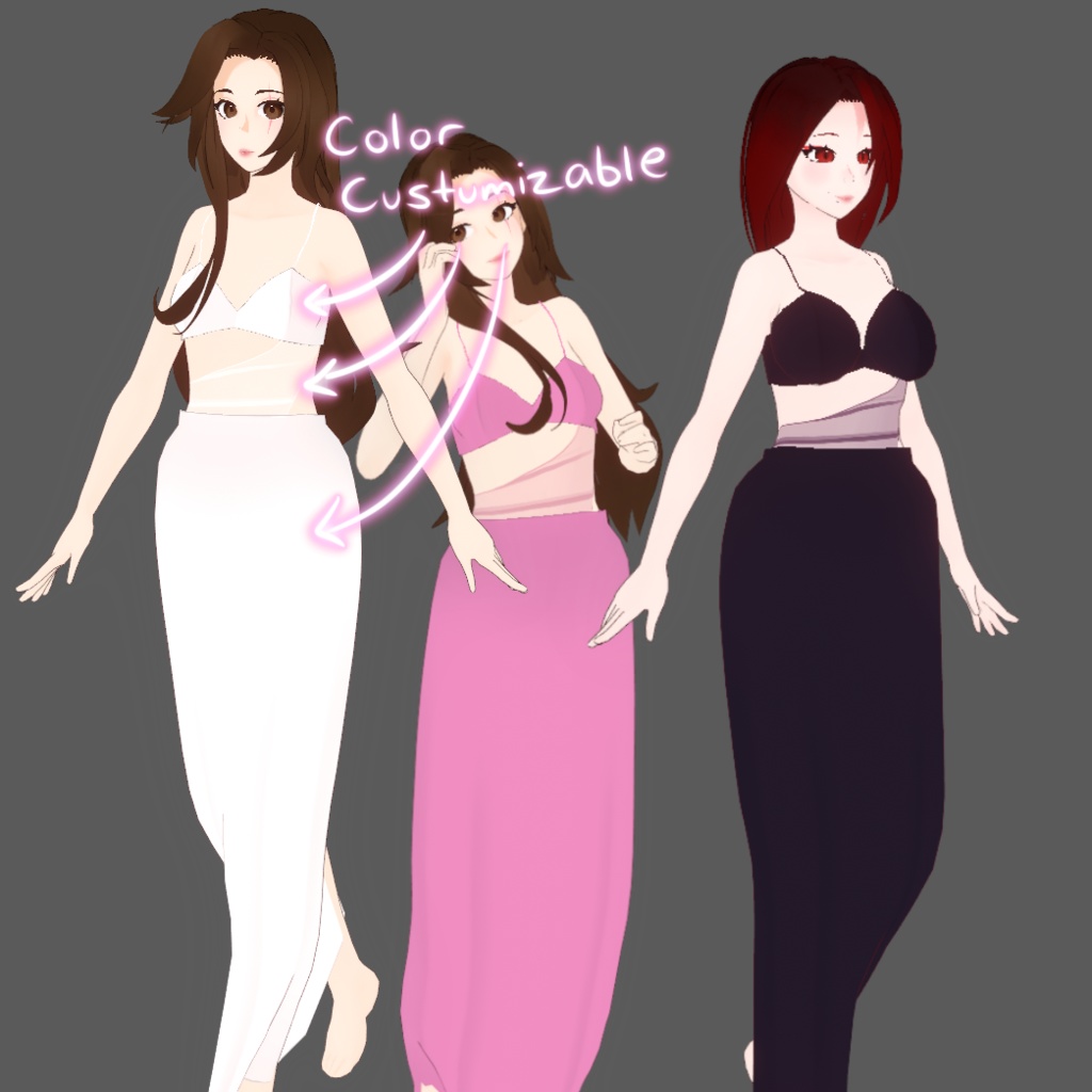 VROID | Summer Dress Set