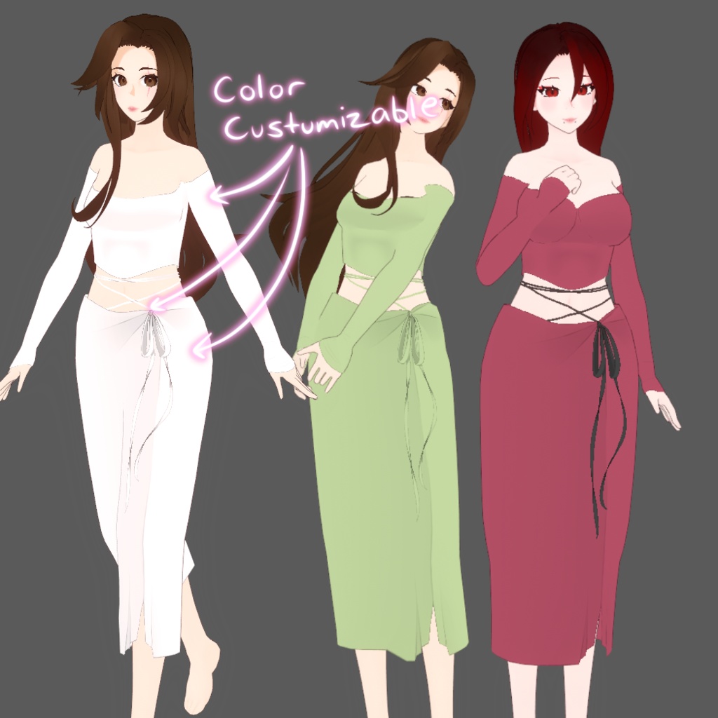 VROID | Summer Dress Set