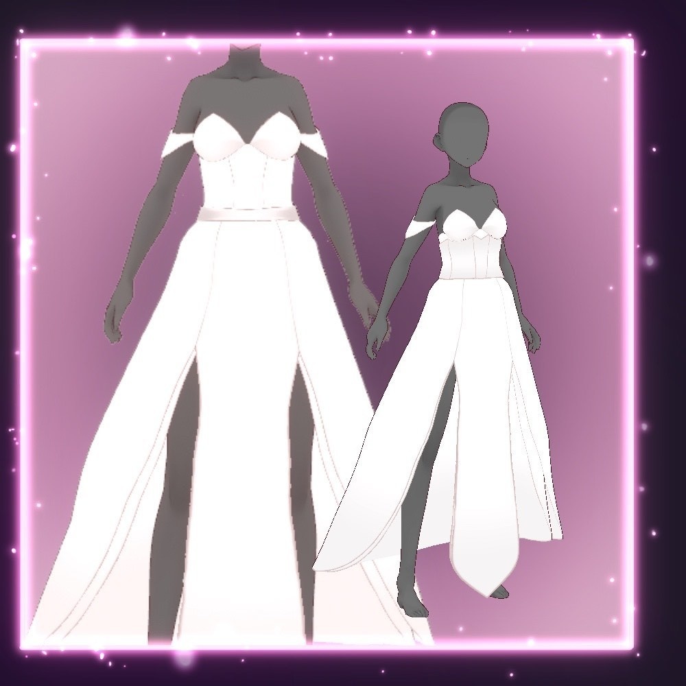 VROID | Free Basic Ball Gown Templates!