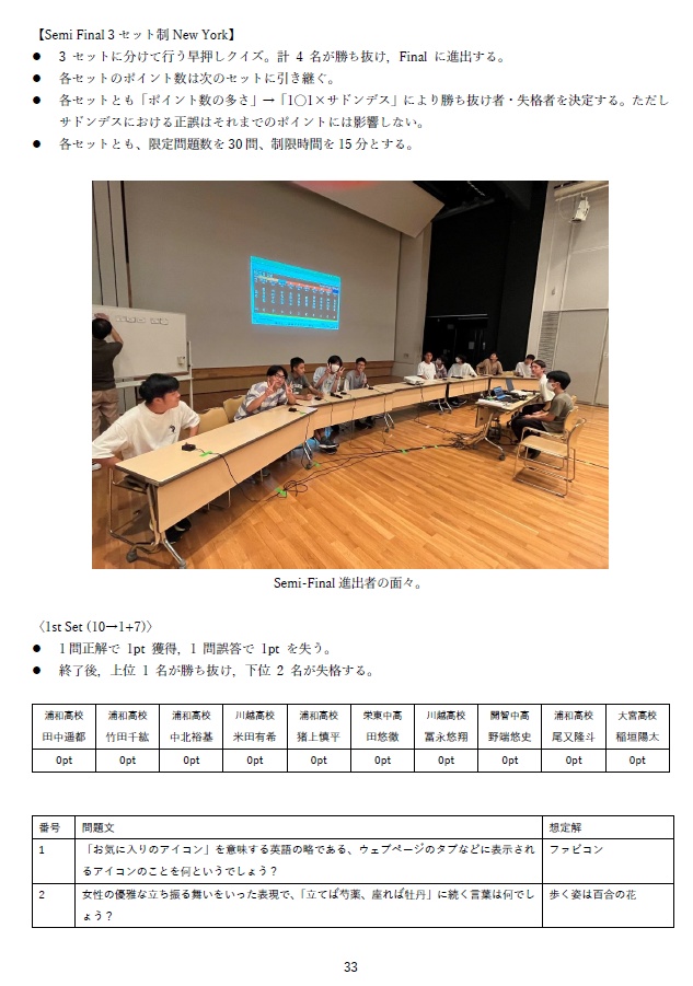 【Excelファイル付き】第3回埼玉県高等学校クイズ選手権 公式問題集