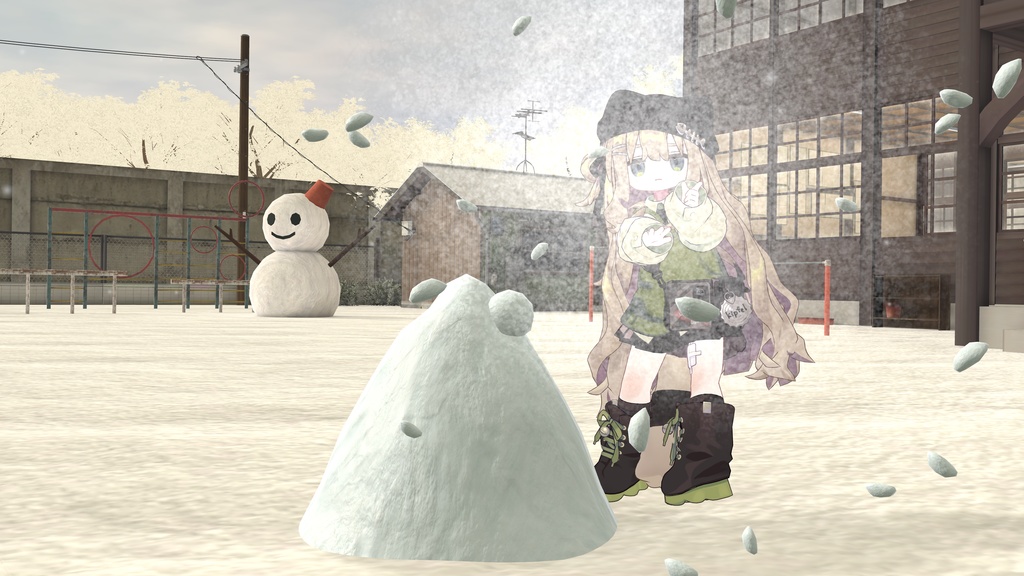 【無料】ゆきなげ!【 VRChatアバターギミック】