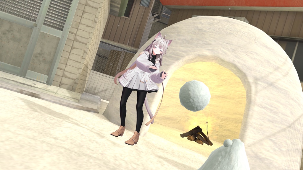 【無料】ゆきなげ!【 VRChatアバターギミック】