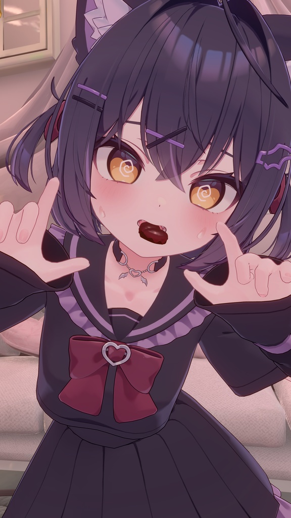 口移しで融かしあうチョコ【VRChat】