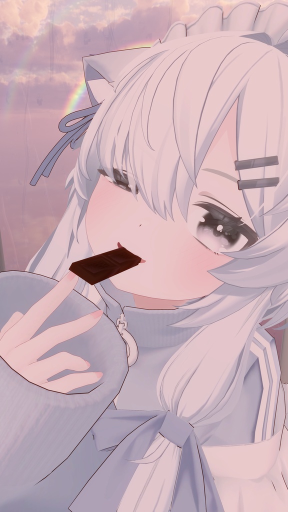 口移しで融かしあうチョコ【VRChat】
