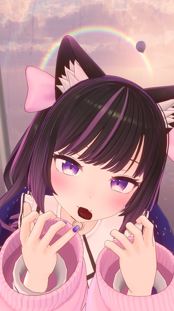 口移しで融かしあうチョコ【VRChat】