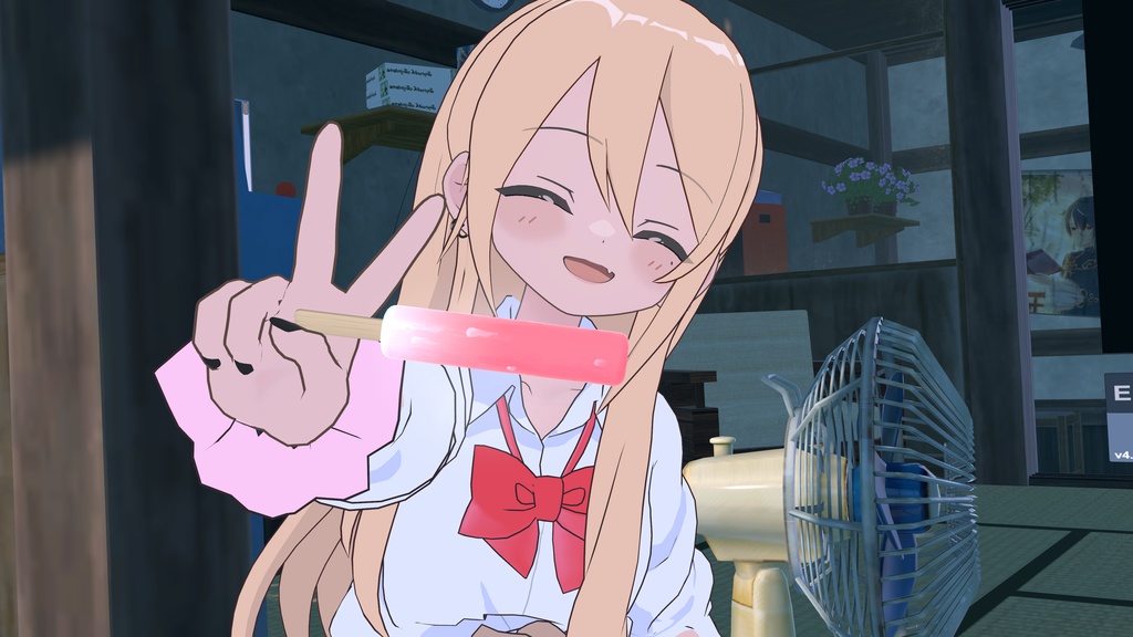 夏を感じるアイスキャンディー【VRChatアバターギミック】