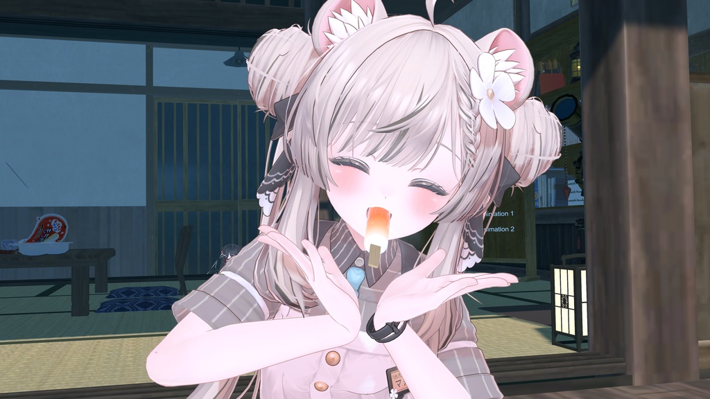 夏を感じるアイスキャンディー【VRChatアバターギミック】