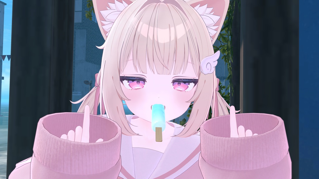 夏を感じるアイスキャンディー【VRChatアバターギミック】