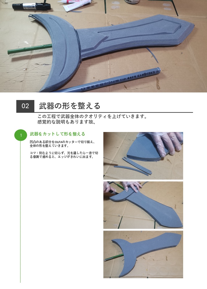 【電子版】たった1日でそれっぽく仕上げる武器造形の作り方
