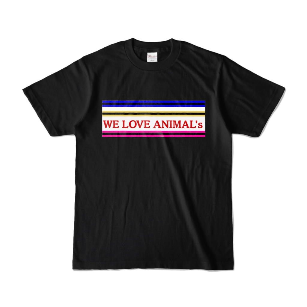 WE LOVE ANIMAL's Tシャツ　ブラック