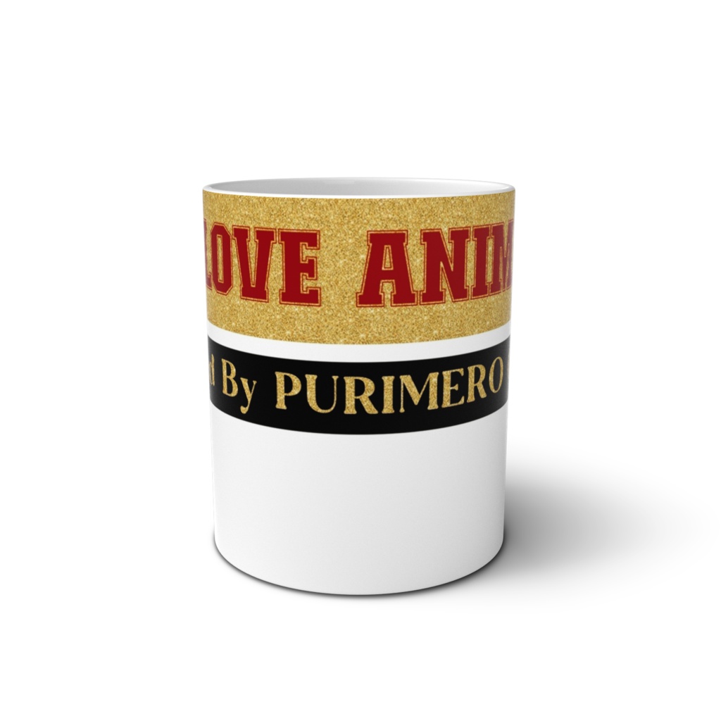 WE LOVE ANIMAL's Presented By PURIMERO CHANNEL マグカップ