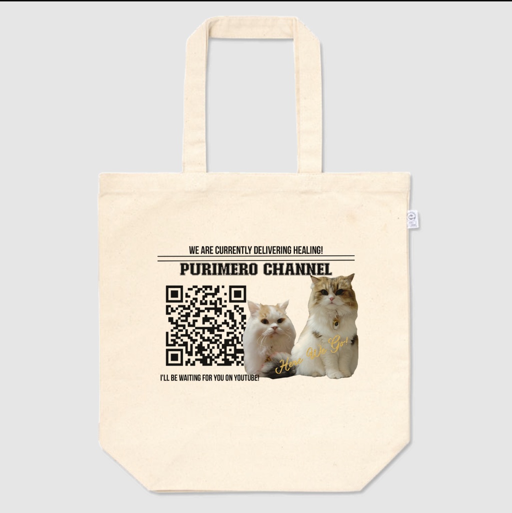 ぷりめろトートバック「Here We Go!」Mサイズ/Lサイズ