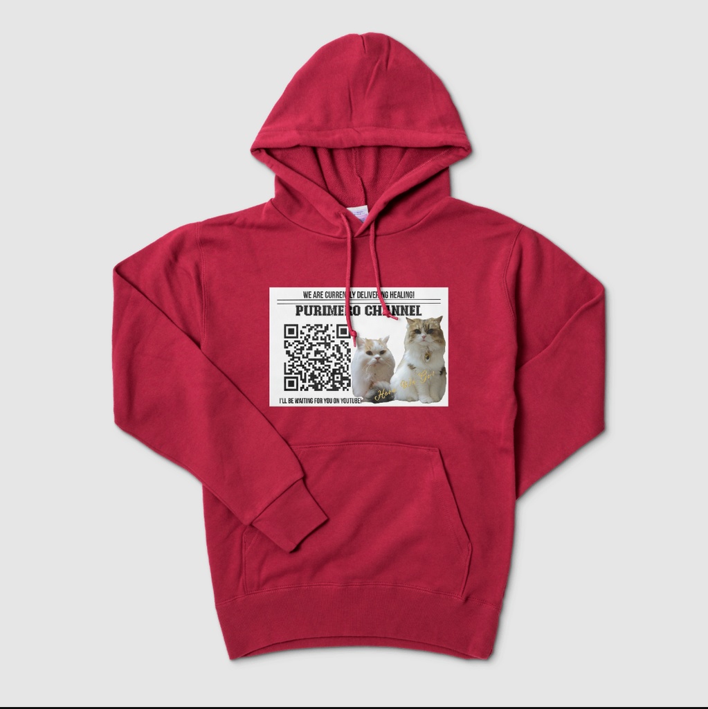 ぷりめろパーカー「Here We Go!」4色展開/サイズS~XL