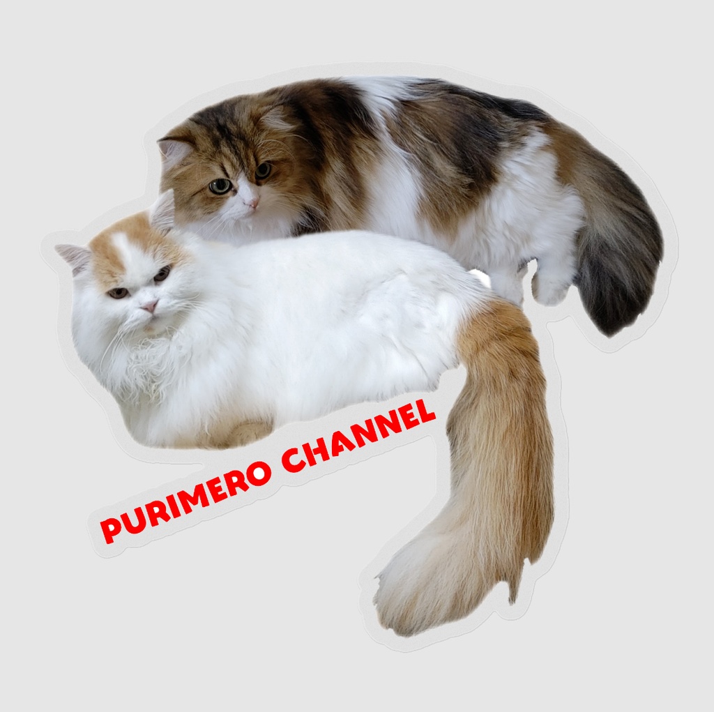 ぷりめろステッカー Aタイプ サイズ、デザイン2展開