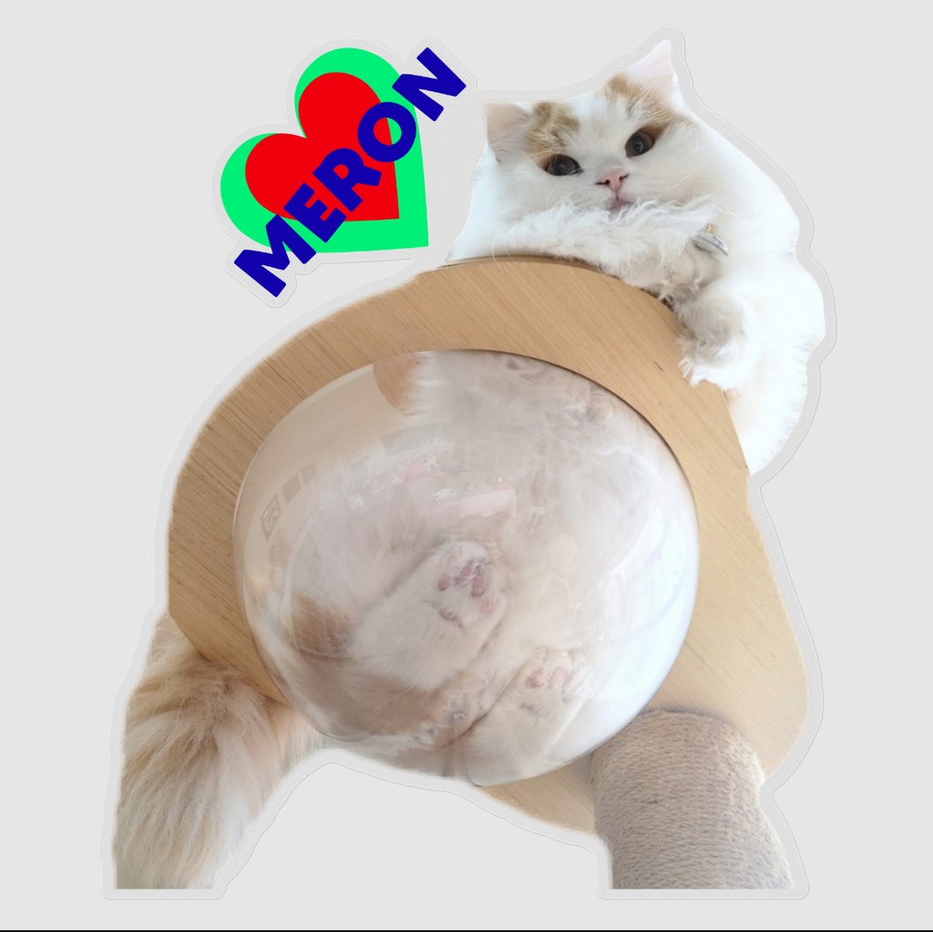 ぷりめろステッカー Bタイプ サイズ、デザイン3展開