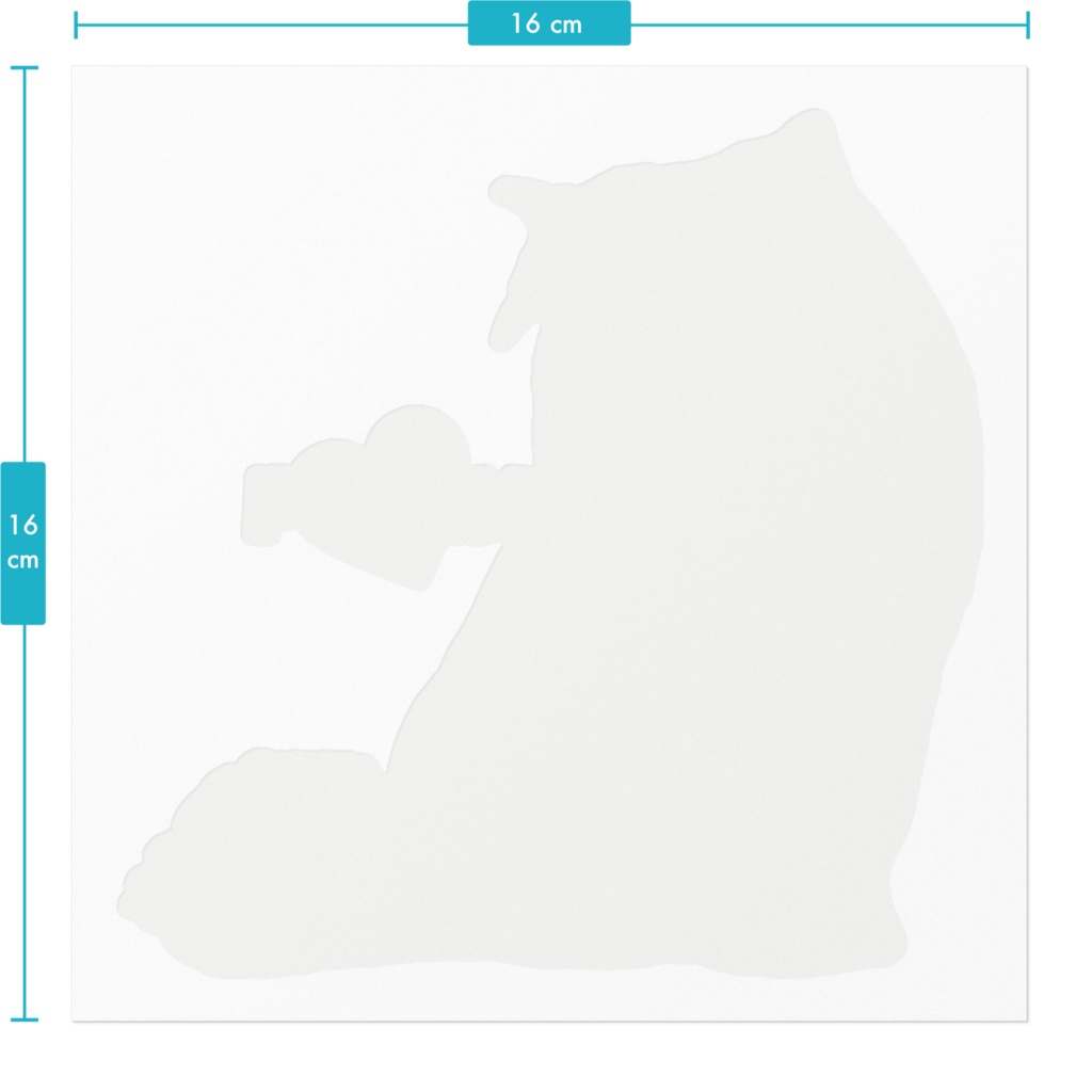 ぷりめろステッカー Bタイプ サイズ、デザイン3展開