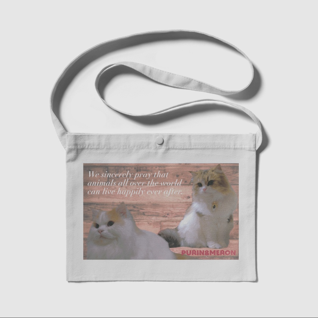 ぷりめろサコッシュ「Wood Dream」バージョンアップモデル カラー4展開ナチュラル/ネイビー/ライトグレー/ブラック