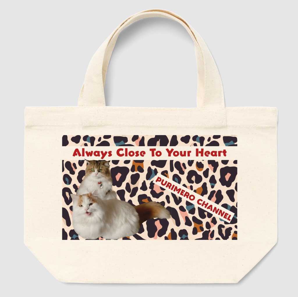 ぷりめろトートバック「Colorful Leopard」サイズ3展開S/M/L