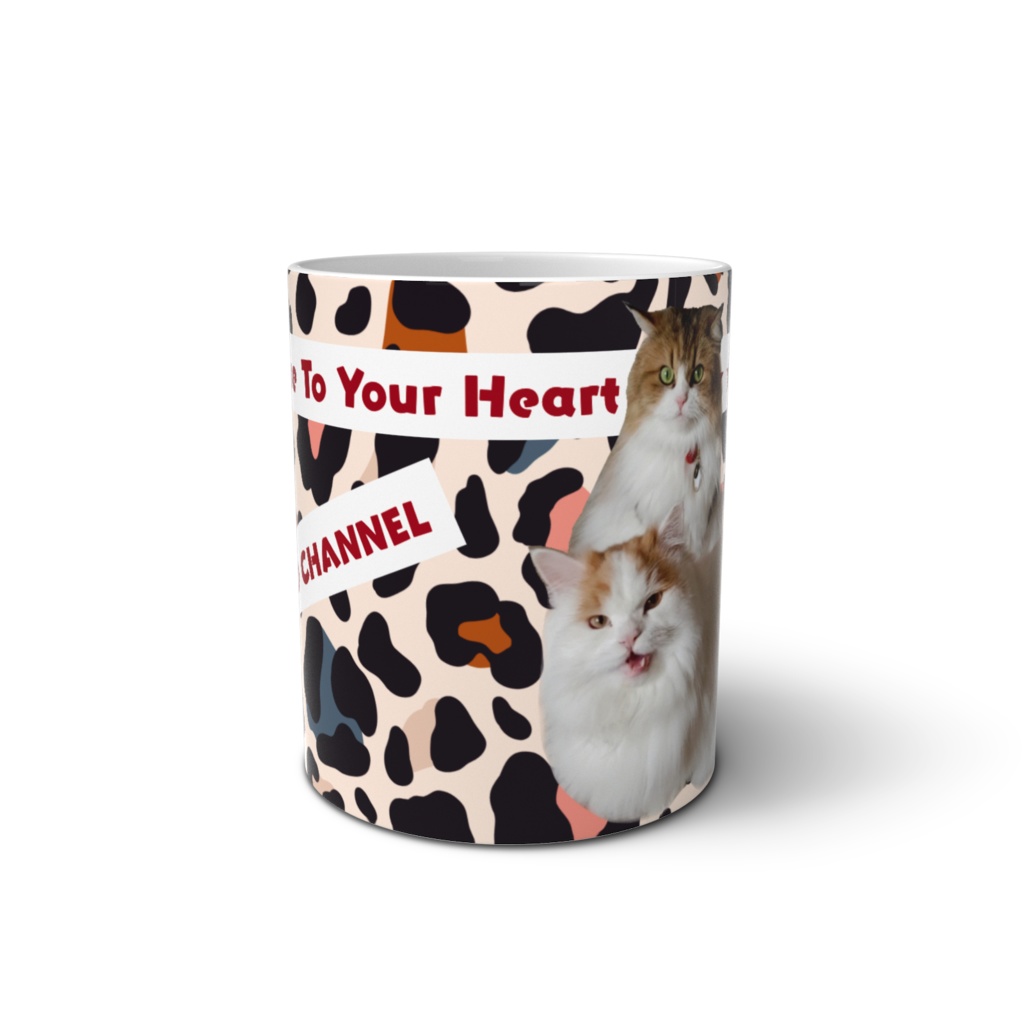 ぷりめろマグカップ「Colorful Leopard」