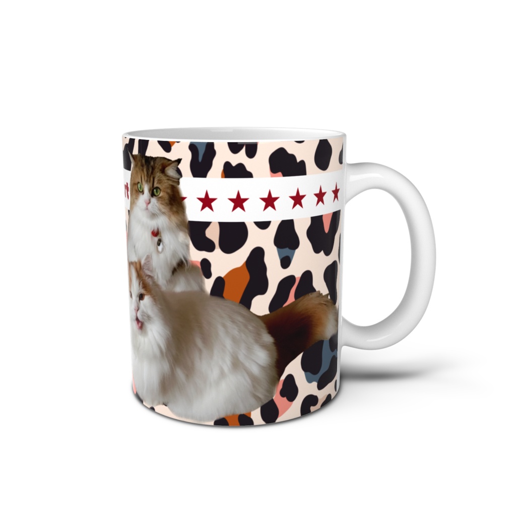 ぷりめろマグカップ「Colorful Leopard」