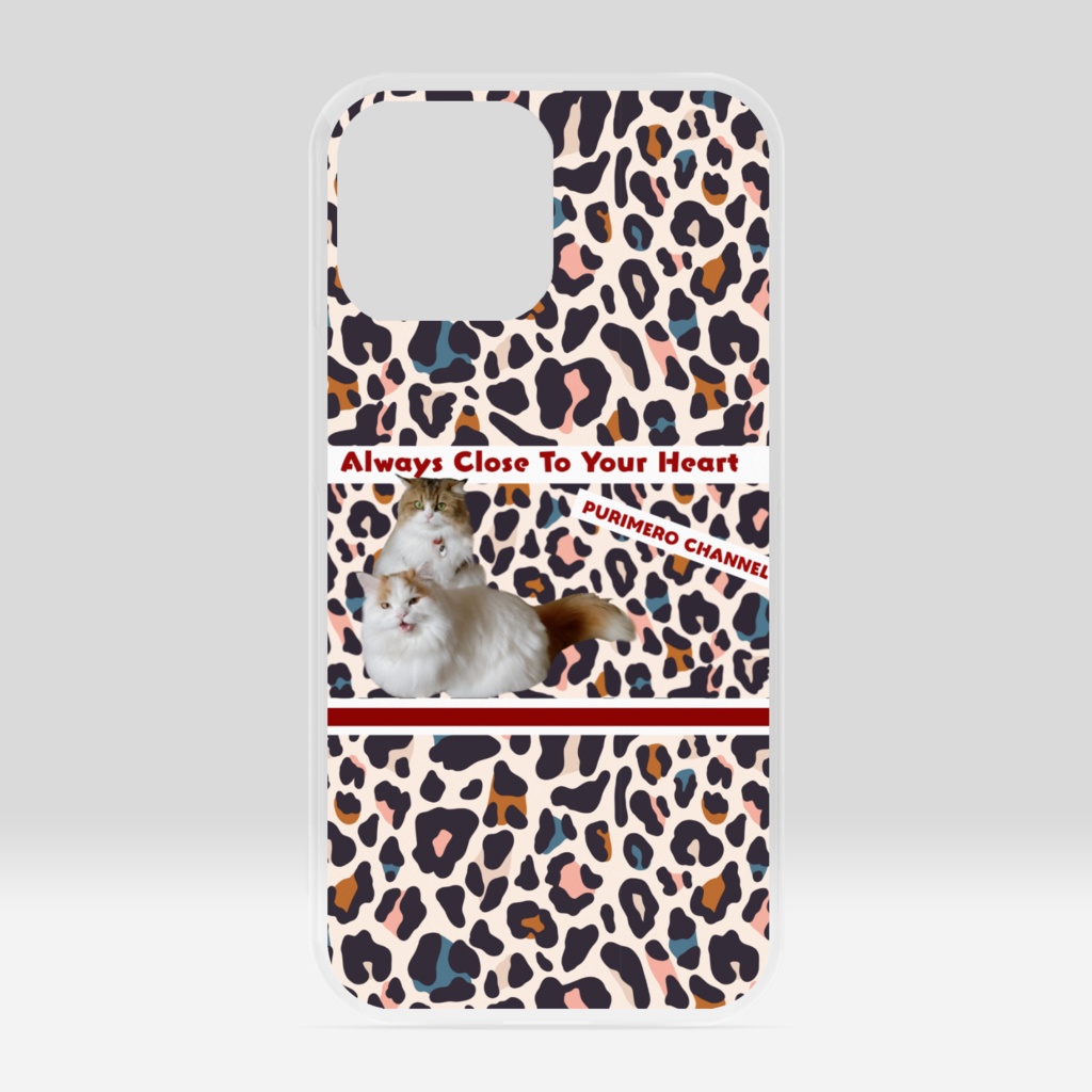 ぷりめろiPhoneケースクリア「Colorful Leopard」iPhone13/iPhone13Pro/iPhone13ProMax 13以下シリーズご相談下さいませ💕