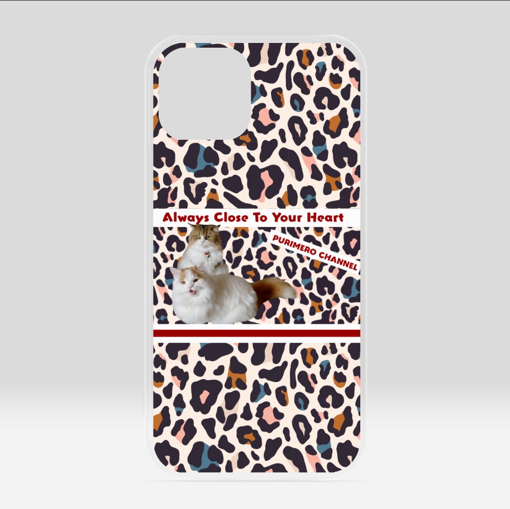 ぷりめろiPhoneケースクリア「Colorful Leopard」iPhone13/iPhone13Pro/iPhone13ProMax 13以下シリーズご相談下さいませ💕