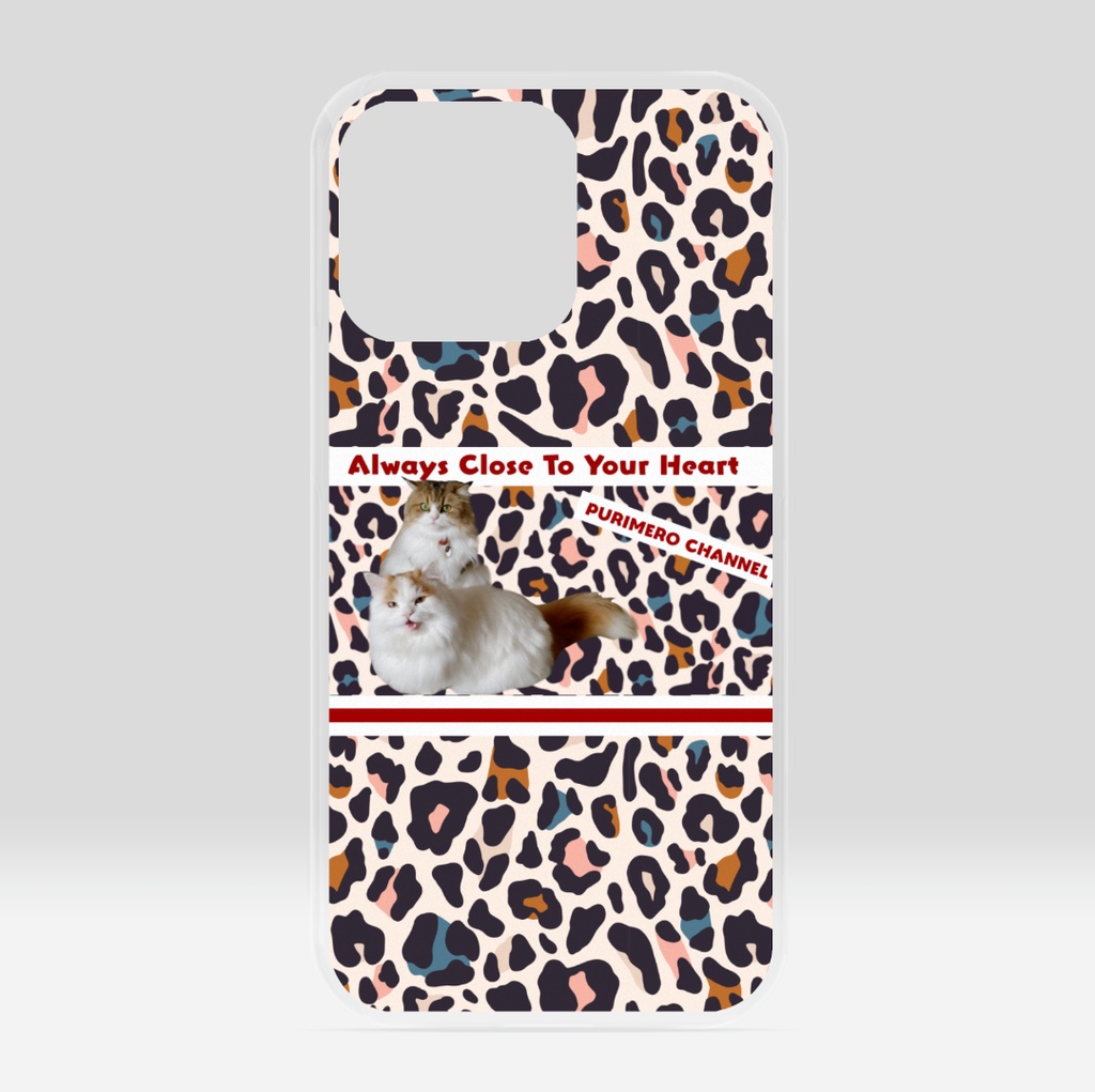 ぷりめろiPhoneケースクリア「Colorful Leopard」iPhone13/iPhone13Pro/iPhone13ProMax 13以下シリーズご相談下さいませ💕