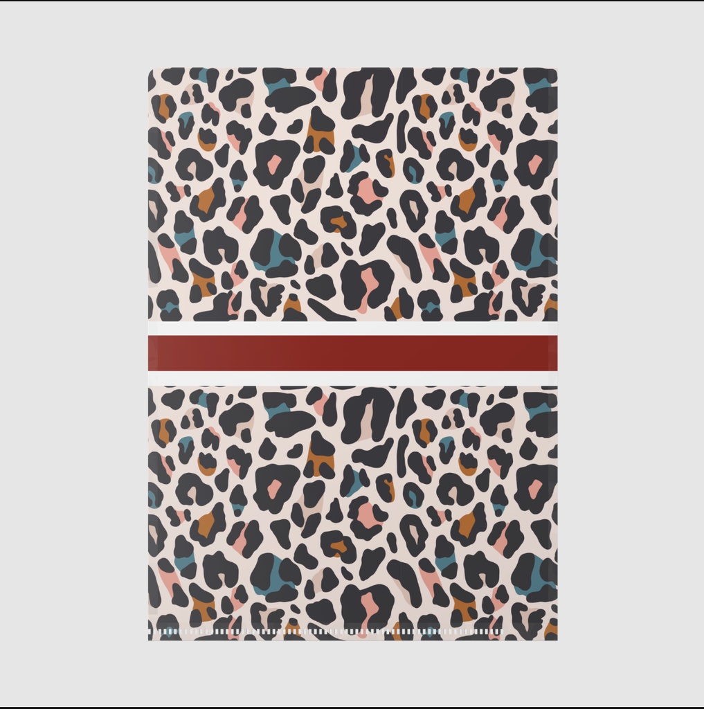 ぷりめろクリアファイル「Colorful Leopard」サイズ3展開A4/B5/A5