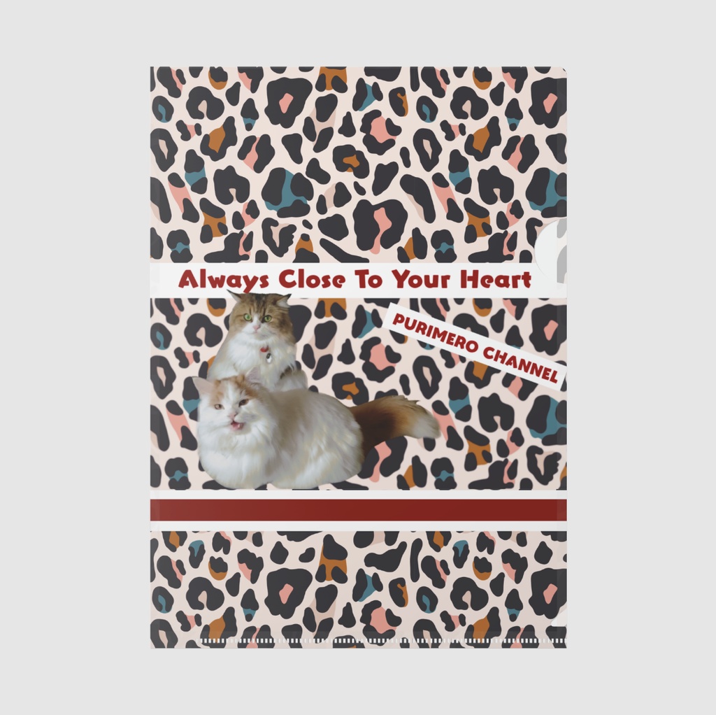 ぷりめろクリアファイル「Colorful Leopard」サイズ3展開A4/B5/A5