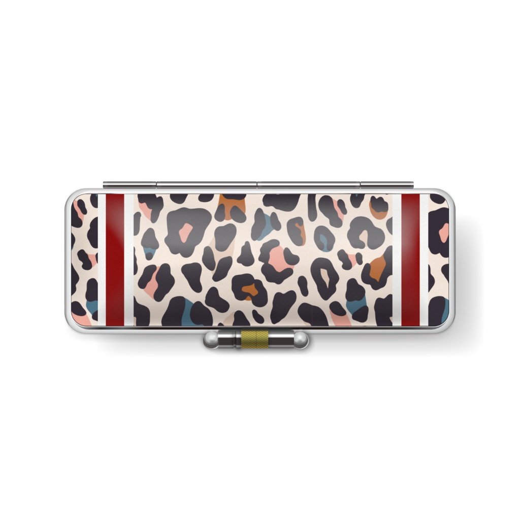 ぷりめろ合皮レザー印鑑ケース「Colorful Leopard」