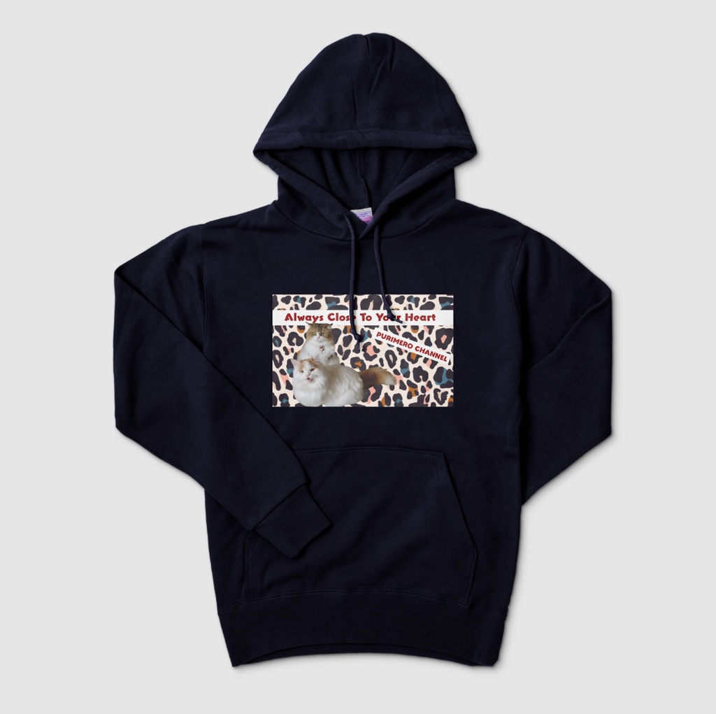 ぷりめろパーカー「Colorful Leopard」カラー5色展開 サイズ4展開S/M/L/XL Unisex 男女兼用