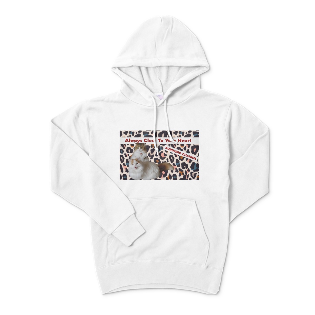 ぷりめろパーカー「Colorful Leopard」カラー5色展開 サイズ4展開S/M/L/XL Unisex 男女兼用