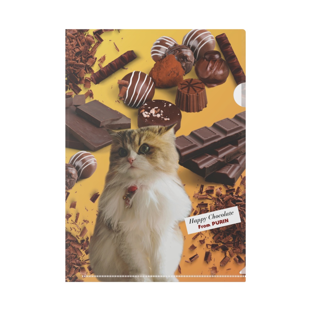 ぷりめろクリアファイル「Happy Choco Late♥From PURIN」A4サイズ