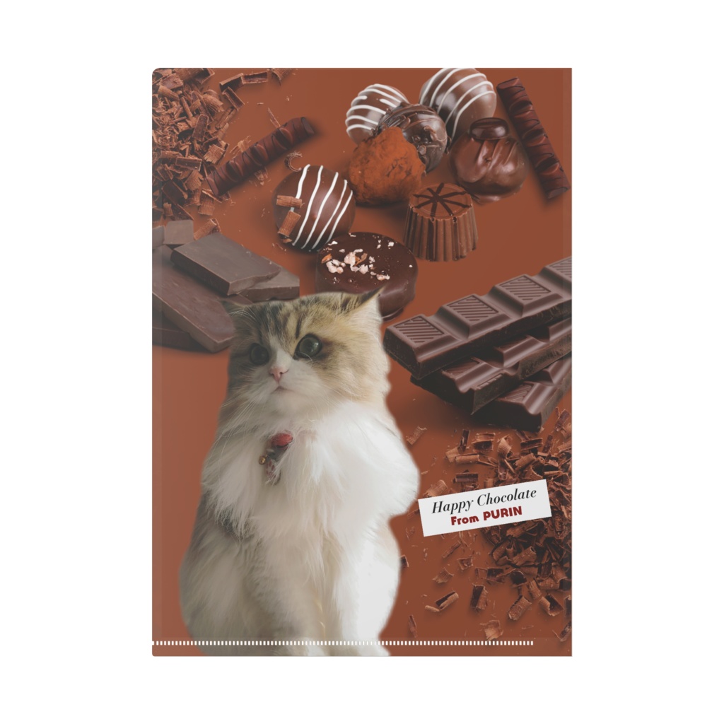 ぷりめろクリアファイル「Happy Choco Late♥From PURIN」A4サイズ