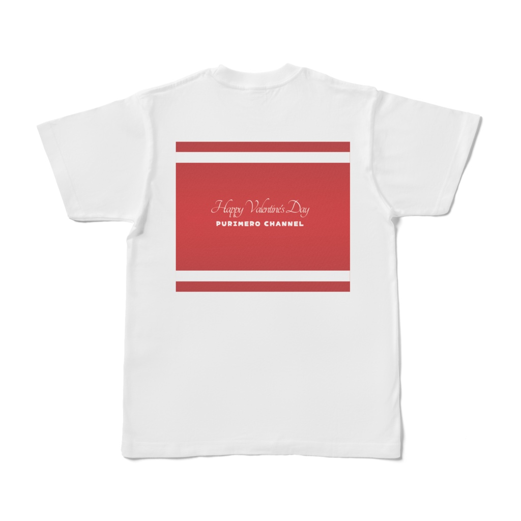 ぷりめろTシャツ「Happy Valentin 2024'」サイズ4展開S/M/L/XL Unisex 男女兼用