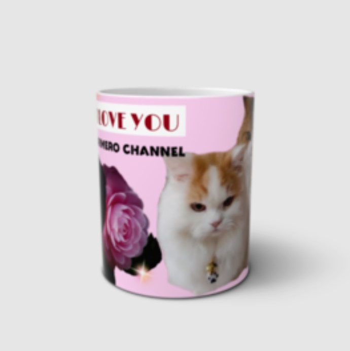 ぷりめろマグカップ「I LOVE YOU」ShirakababiraさんFLOWERフォトコラボシリーズ