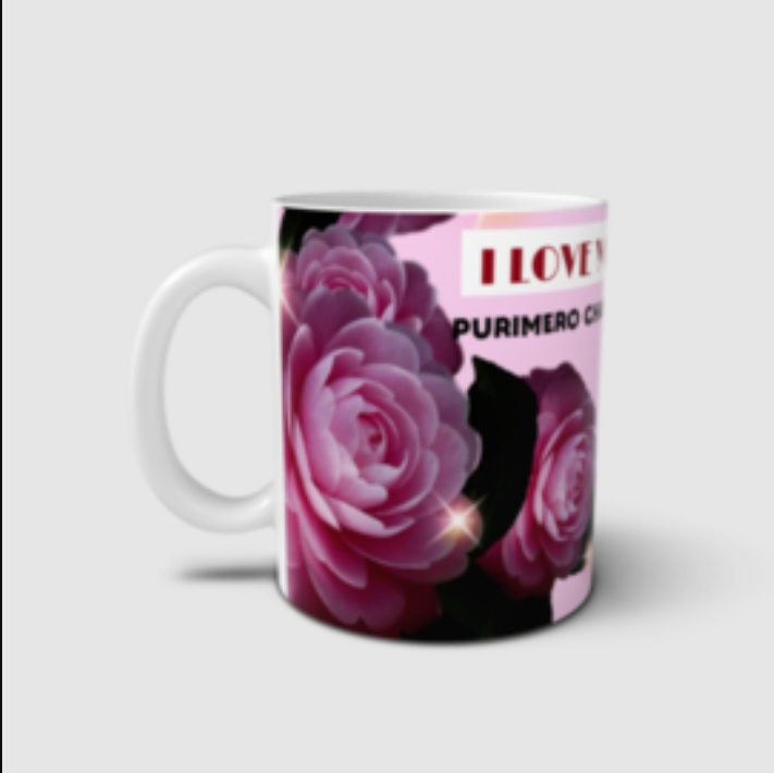 ぷりめろマグカップ「I LOVE YOU」ShirakababiraさんFLOWERフォトコラボシリーズ