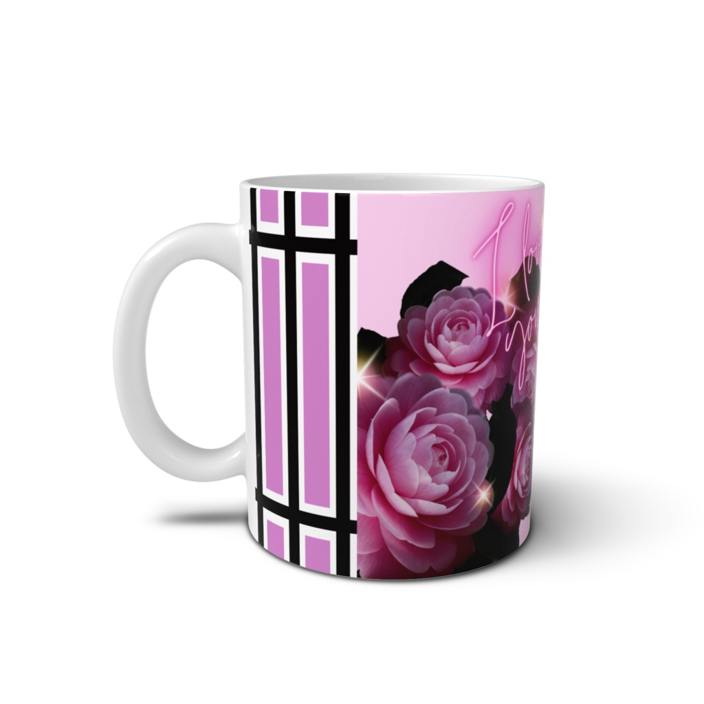 ぷりめろマグカップ「I LOVE YOU」ShirakababiraさんFLOWERフォトコラボシリーズ