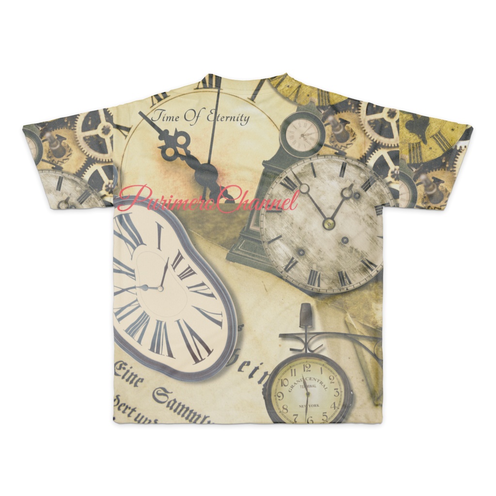 ぷりめろフルグラフィックTシャツ「Time Of Eternity」サイズ4展開S/M/L/XL 男女兼用 Unisex