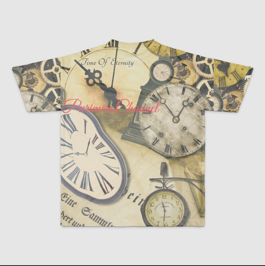 ぷりめろフルグラフィックTシャツ「Time Of Eternity」サイズ4展開S/M/L/XL 男女兼用 Unisex