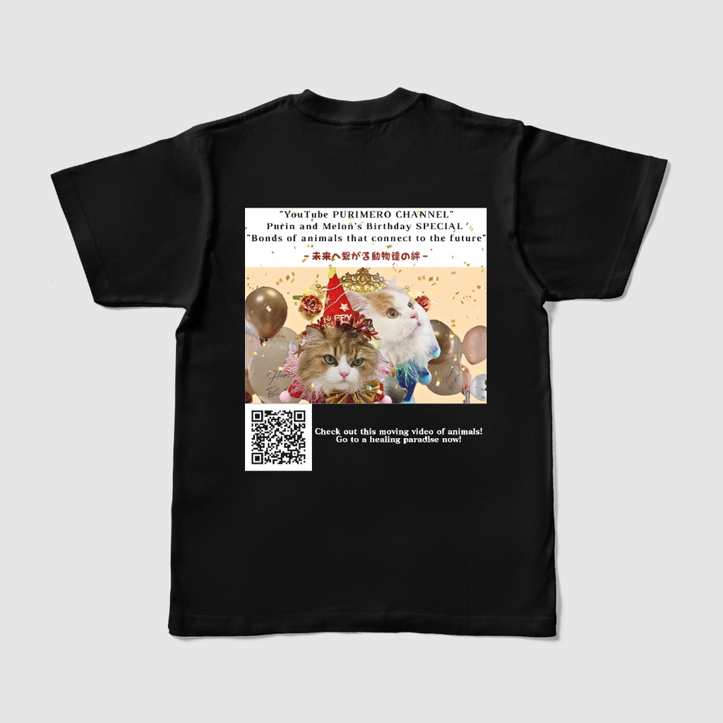 ぷりめろカラーTシャツ「ぷりめろアートSPECIALedition♥ゴールド吹雪」男女兼用/サイズ4展開/カラー全22色