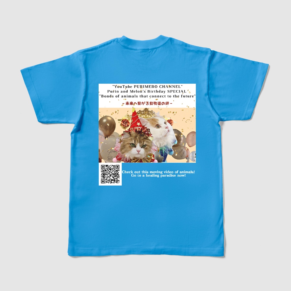 ぷりめろカラーTシャツ「ぷりめろアートSPECIALedition♥ゴールド吹雪」男女兼用/サイズ4展開/カラー全22色