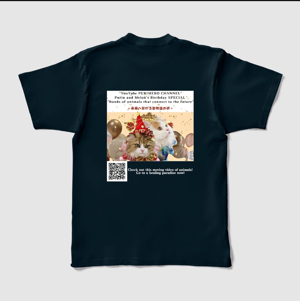 ぷりめろカラーTシャツ「ぷりめろアートSPECIALedition♥ミッドナイト」男女兼用/サイズ3展開/カラー全22色