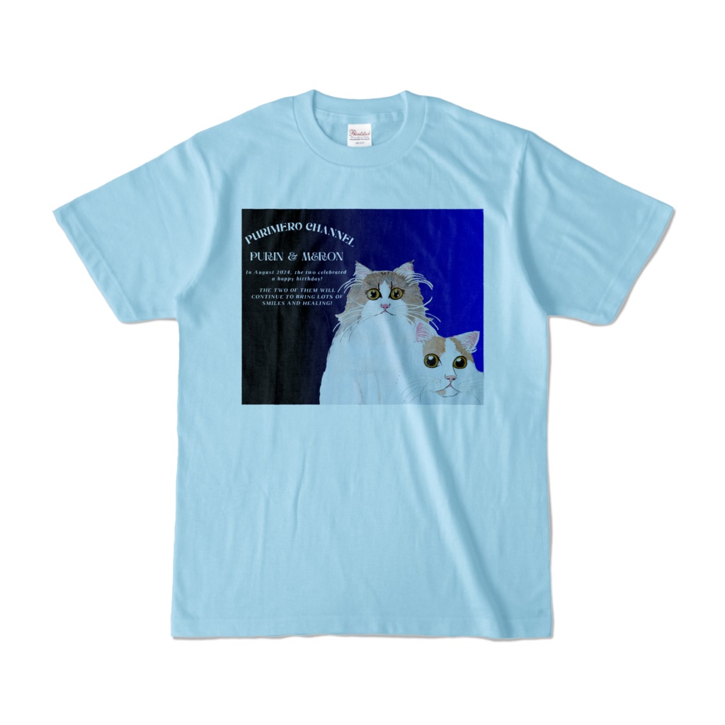 ぷりめろカラーTシャツ「ぷりめろアートSPECIALedition♥ミッドナイト」男女兼用/サイズ3展開/カラー全22色