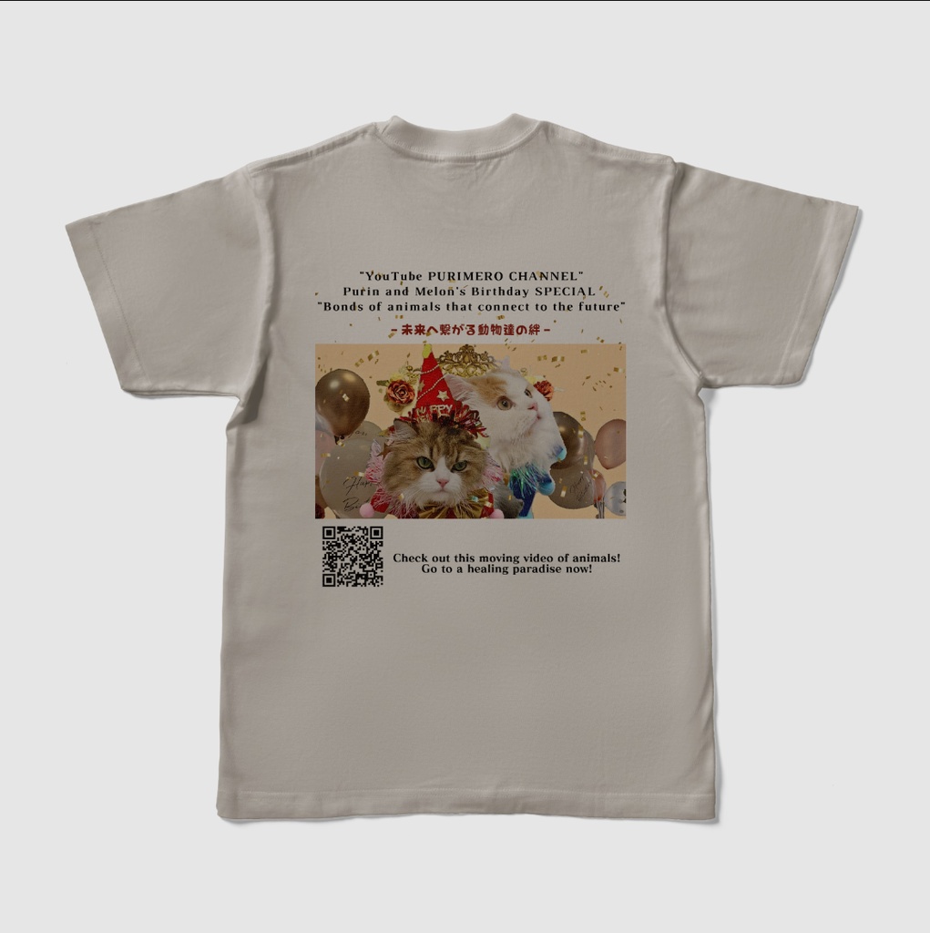 ぷりめろカラーTシャツ「ぷりめろアートSPECIALedition♥ミッドナイト」男女兼用/サイズ3展開/カラー全22色