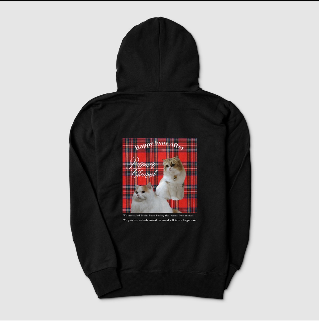 ぷりめろパーカー「Lovelyタータン」カラー3色展開・サイズ男女兼用S~XL4展開