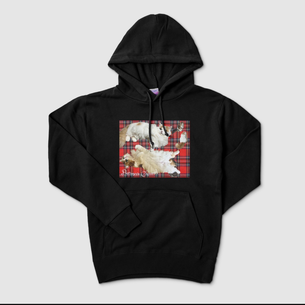 ぷりめろパーカー「Lovelyタータン」カラー3色展開・サイズ男女兼用S~XL4展開