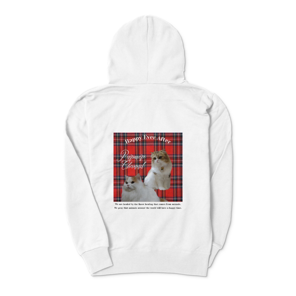 ぷりめろパーカー「Lovelyタータン」カラー3色展開・サイズ男女兼用S~XL4展開