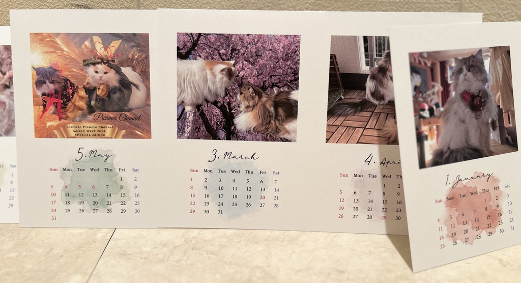 ぷりめろ卓上カレンダー2026' 「いつでも心の側に♥️皆に届け!愛と癒しのカレンダー」 ハッピー満載イベント写真も沢山投入♥️