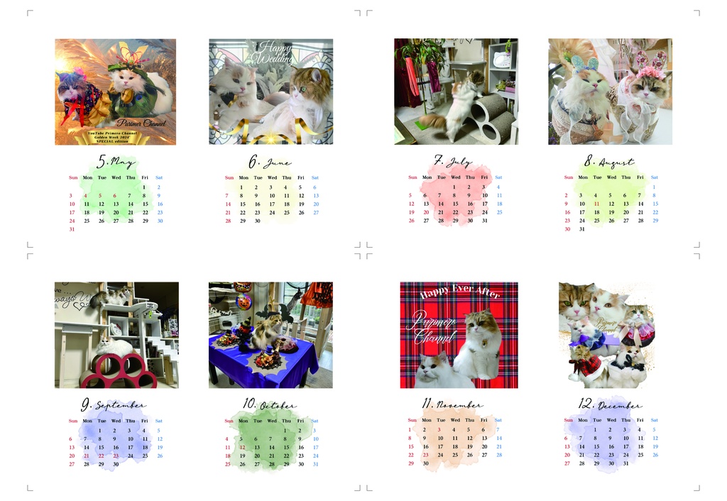 ぷりめろ卓上カレンダー2026' 「いつでも心の側に♥️皆に届け!愛と癒しのカレンダー」 ハッピー満載イベント写真も沢山投入♥️
